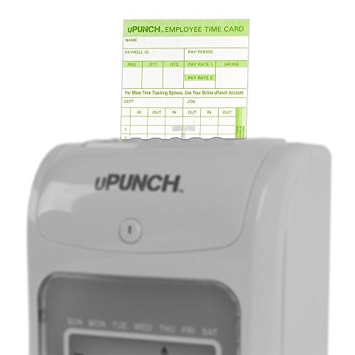 uPunch Time Clock Cards for Upunch Hn3000, Two Sides, 7.37 X 3.37, 50/Pack - Image 4